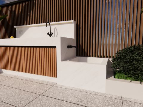 带水槽浴室柜-B1 3D 模型