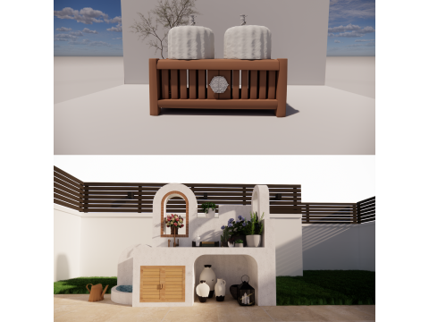 Bathroom Cabinet With Sink -B2 3D Model