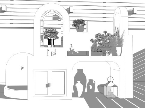 Badkamermeubel Met Wastafel -B2 3D Model