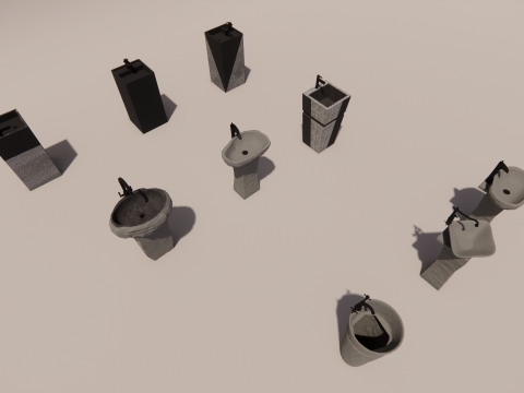 Lavabolu Banyo Dolabı -B7 3D Model