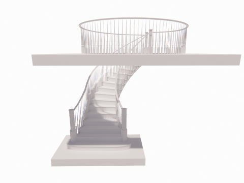 Escalera de caracol -B2 Modelo 3D