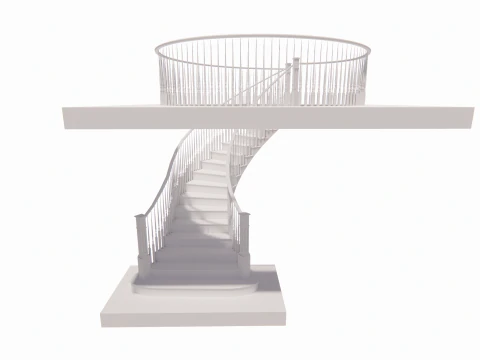 Spiral staircase -B2 3D Model