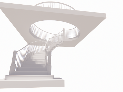 Escalera de caracol -B2 Modelo 3D