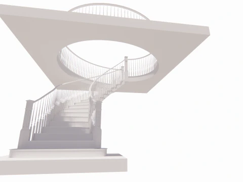 Spiral staircase -B2 3D Model