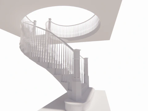 Spiral staircase -B2 3D Model