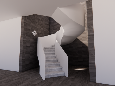 Escalera de caracol -B2 Modelo 3D