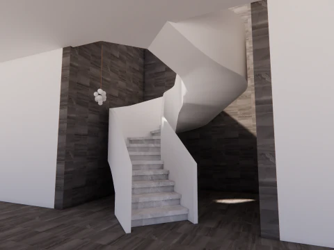 Spiral staircase -B2 3D Model