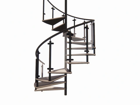 Spiral staircase -B4 3D Model