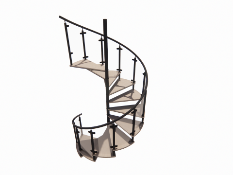 Escalera de caracol -B4 Modelo 3D