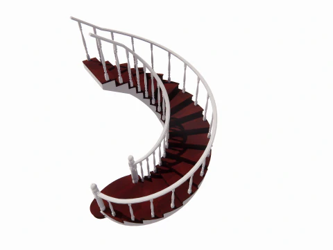 Spiral staircase -B4 3D Model