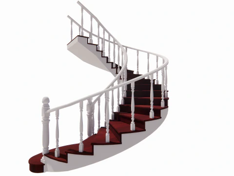 Spiral staircase -B4 3D Model