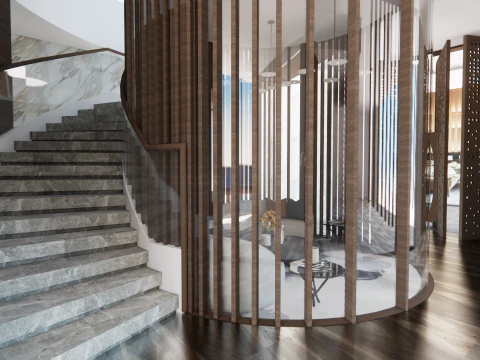 Spiral staircase -B3 3D Model