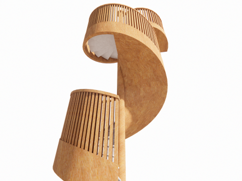 Винтовая лестница -В3 3D Модель