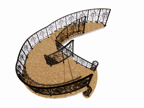 Spiral staircase -B5 3D Model