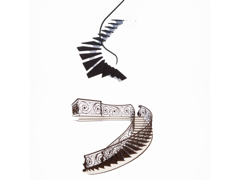 Spiral staircase -B6 3D Model