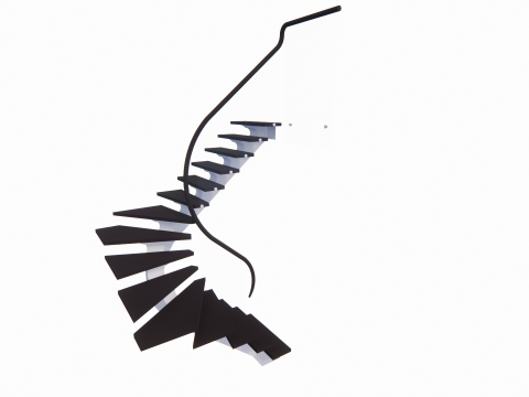 Escalera de caracol -B6 Modelo 3D