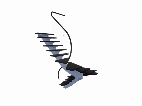 Spiral staircase -B6 3D Model