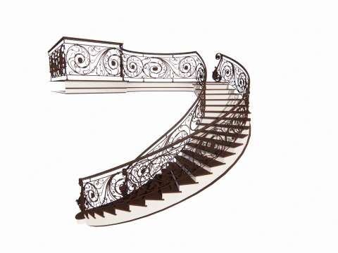 Spiral staircase -B6 3D Model
