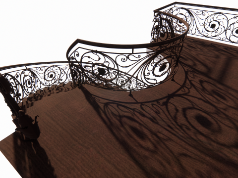 Escalera de caracol -B6 Modelo 3D