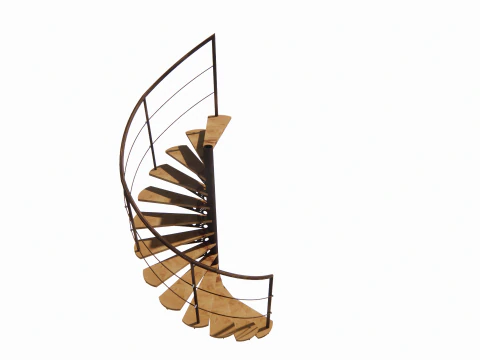 Spiral staircase -B7 3D Model