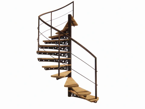 Spiral staircase -B7 3D Model