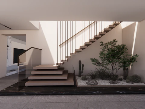 Spiral staircase -B8 3D Model