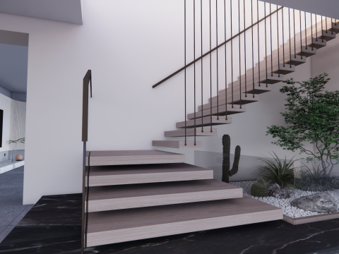 Escalera de caracol -B8 Modelo 3D