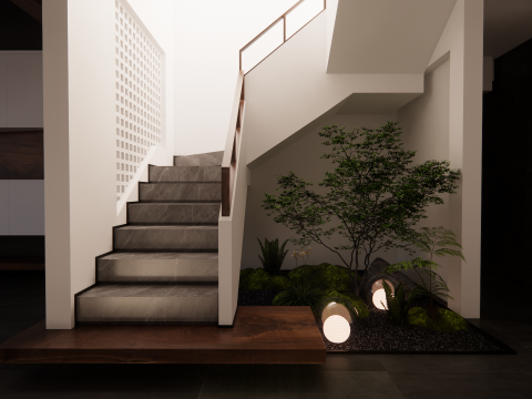 Escalera de caracol -B8 Modelo 3D