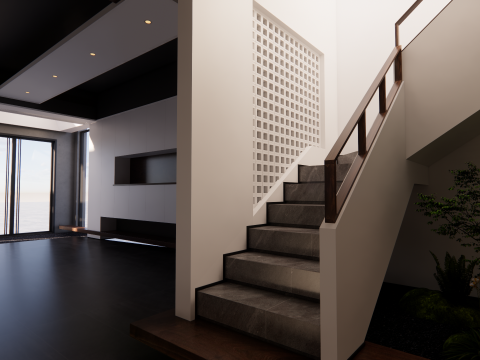 Escalera de caracol -B8 Modelo 3D