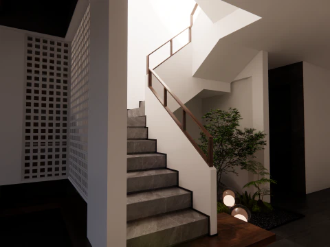Spiral staircase -B8 3D Model