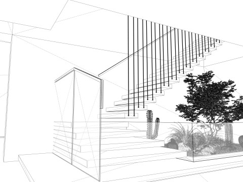 Escalera de caracol -B8 Modelo 3D