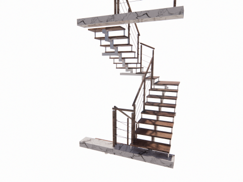 Escalier en colimaçon -B9 Modèle 3D