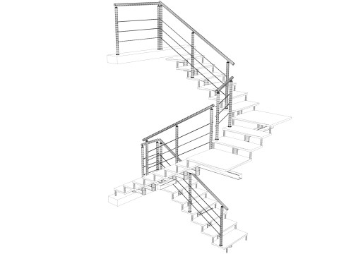 Escalier en colimaçon -B9 Modèle 3D
