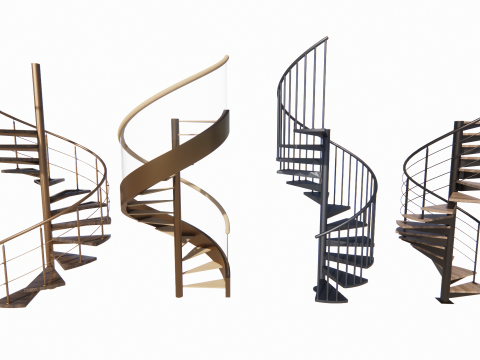 Wenteltrap -B10 3D Model