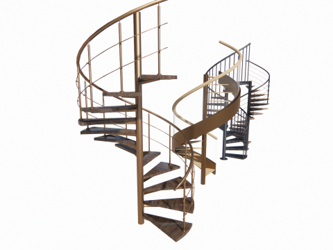 Escalera de caracol -B10 Modelo 3D