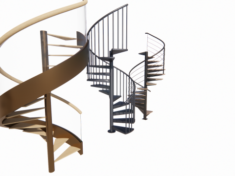 Escalera de caracol -B10 Modelo 3D