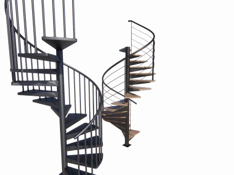 Spiral staircase -B10 3D Model