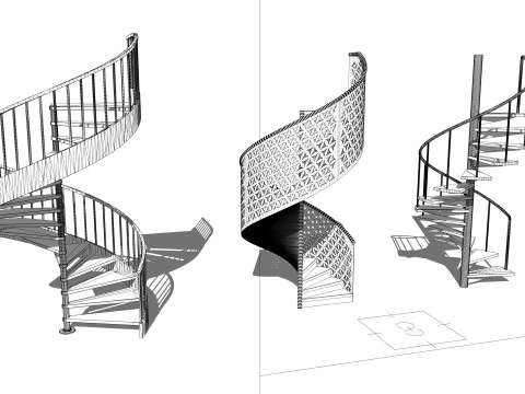 Spiral staircase -B11 3D Model