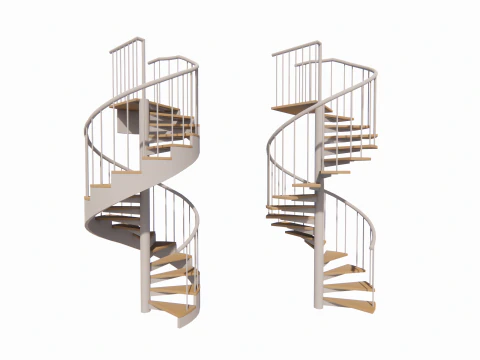 Spiral staircase -B12 3D Model