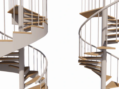 Spiral staircase -B12 3D Model