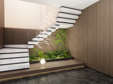 Spiral staircase -B12 3D Model