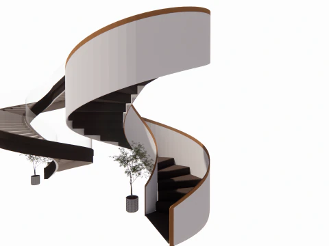 Spiral staircase -B13 3D Model
