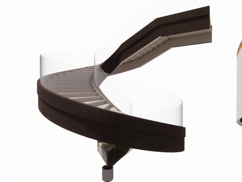 Tangga spiral -B13 Model 3D