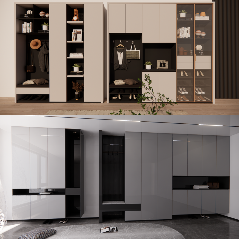 Kledingkast -B1 3D Model .c4d .max .obj .3ds .fbx .stl .blend 