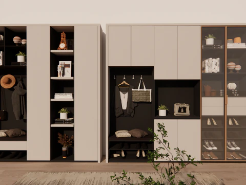 Wardrobe -B1 3D Model