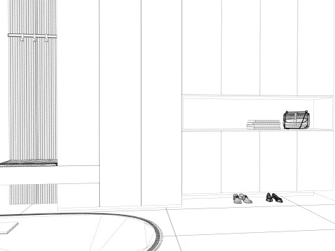 Wardrobe -B1 3D Model
