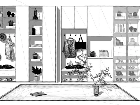 Wardrobe -B1 3D Model