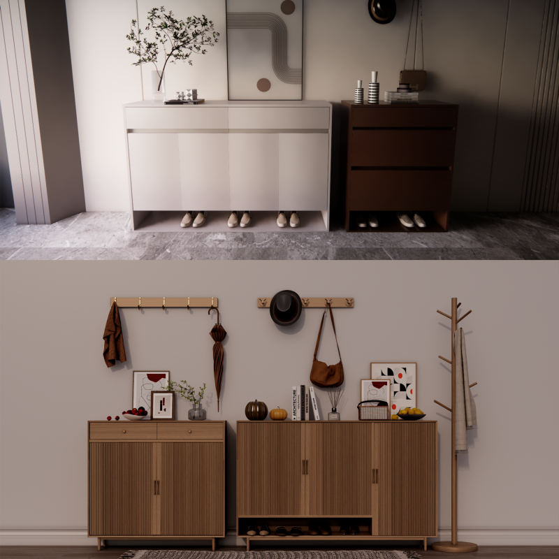 Kledingkast -B2 3D Model .c4d .max .obj .3ds .fbx .stl .blend