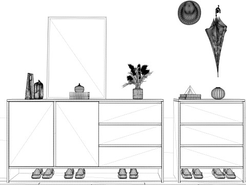 Wardrobe -B4 3D Model