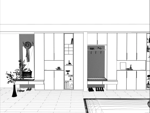 Wardrobe -B5 3D Model